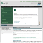 Screen shot of the Aston Advisors Ltd website.