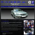 Screen shot of the The Car Surgery Ltd website.