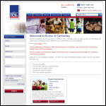 Screen shot of the Brown & Corbishley Ltd website.