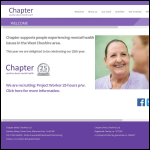 Screen shot of the Chapter (West Cheshire) Ltd website.