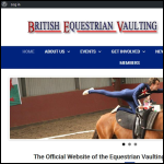 Screen shot of the British Equestrian Vaulting Ltd website.