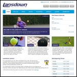 Screen shot of the The Lansdown Tennis, Squash & Croquet Club Ltd website.