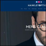 Screen shot of the Hawley Optical Ltd website.
