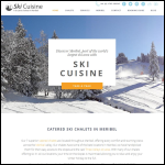 Screen shot of the Ski Cuisine Ltd website.