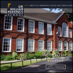 Screen shot of the Sir William Perkins's School website.