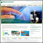 Screen shot of the Adhesives Research Ltd website.