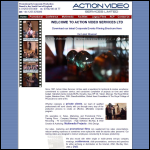 Screen shot of the Action Video Services Ltd website.