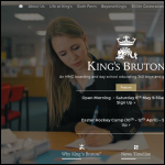 Screen shot of the King's School, Bruton website.