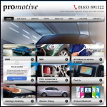 Screen shot of the Promotive (South Wales) Ltd website.