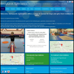 Screen shot of the Thames Valley Gymnastics Ltd website.
