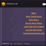 Screen shot of the R.M. Myers & Co Ltd website.