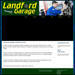 Screen shot of the Landford Garage Ltd website.