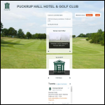 Screen shot of the Puckrup Hall Hotel Ltd website.