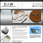 Screen shot of the D.J. Designs Ltd website.