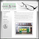 Screen shot of the Davies-todd Opticians Ltd website.