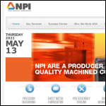 Screen shot of the NPI Solutions Ltd website.