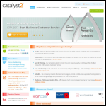 Screen shot of the Catalyst Services Ltd website.