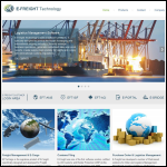 Screen shot of the Freight Technology Ltd website.