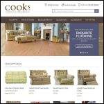 Screen shot of the Cook's Furnishings Ltd website.