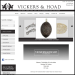 Screen shot of the Vickers Estates Ltd website.