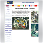 Screen shot of the Moss Group Ltd website.