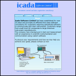 Screen shot of the Icada Software Ltd website.