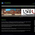 Screen shot of the JF Plastics website.