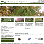Screen shot of the Primary Tree Surgeons Ltd website.