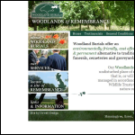 Screen shot of the Greenwoodland Burial Services Ltd website.