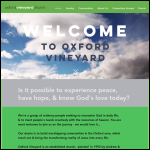 Screen shot of the Oxford Vineyard Church website.