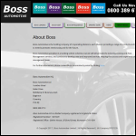 Screen shot of the Boss Uk Holding Company Ltd website.