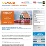 Screen shot of the A1 Gas Engineers Ltd website.