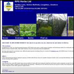 Screen shot of the R.P.G. Herbs Ltd website.
