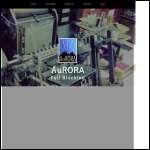 Screen shot of the Aurora Foil Blocking & Embossing Ltd website.