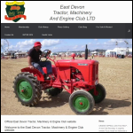 Screen shot of the East Devon Tractor Machinery & Engine Club Ltd website.