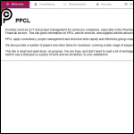 Screen shot of the Professional Projects Company Ltd website.