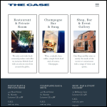Screen shot of the The Case Restaurant Ltd website.