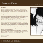 Screen shot of the Lorraine Shaw Design Ltd website.