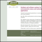 Screen shot of the Vertech Environmental Ltd website.
