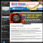 Screen shot of the Quickchange Ltd website.