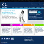 Screen shot of the K2 Recruitment Ltd website.