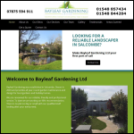Screen shot of the Bayleaf Homes Ltd website.