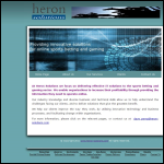 Screen shot of the Heron Solutions Ltd website.