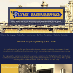 Screen shot of the Lynx Engineering (Kent) Ltd website.