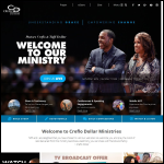 Screen shot of the Creflo Dollar Ministries website.