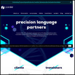 Screen shot of the Parallel Translations Ltd website.