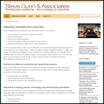 Screen shot of the Gunn Associates Ltd website.