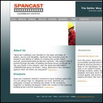 Screen shot of the Spancast Concrete Floors Ltd website.