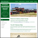 Screen shot of the Banbury Steam Society website.