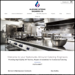 Screen shot of the Allround Catering Services Ltd website.